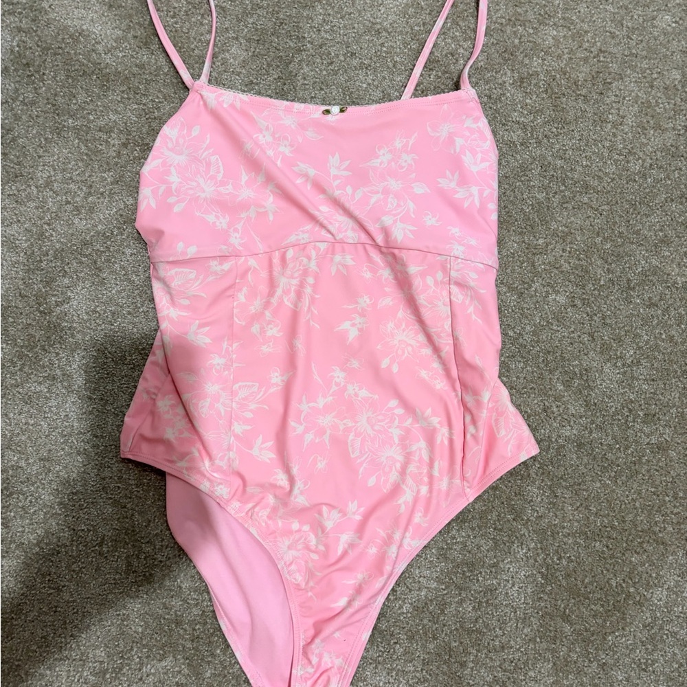 No Boundaries Pink Floral One Piece Swimsuit